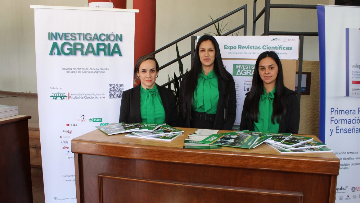 Revista Investigación Agraria de la FCA/UNA presente en la Expo Revistas de la UNA