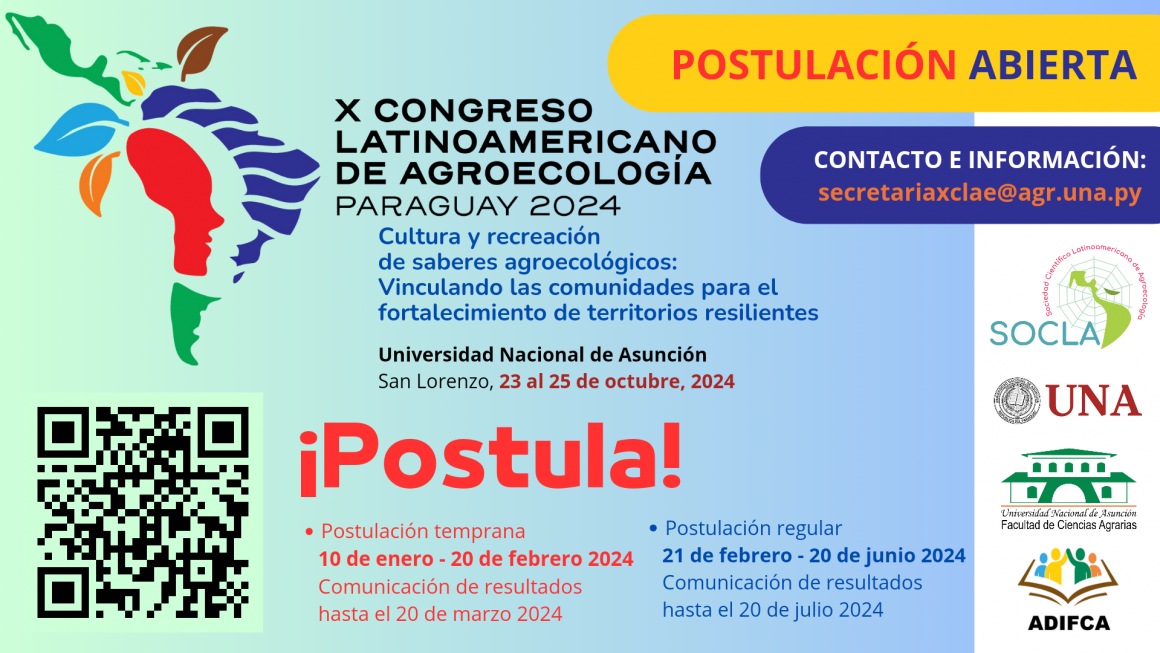 La FCA/UNA será sede del X Congreso Latinoamericano de Agroecología Paraguay 2024