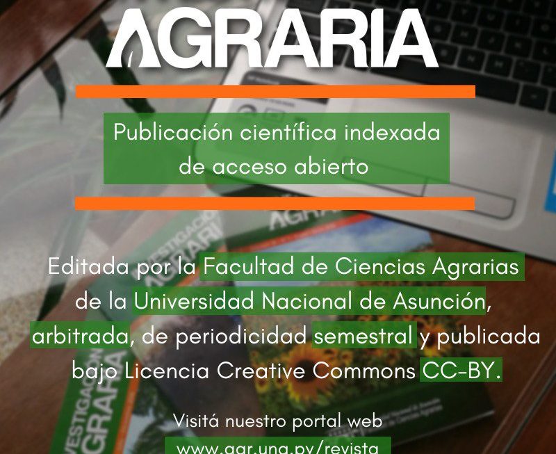 La FCA/UNA publica nueva edición de la revista sobre ciencias agrarias