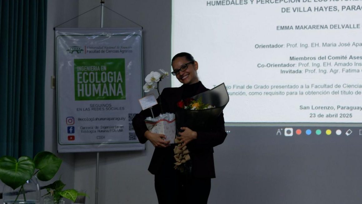Nueva Ingeniera en Ecología Humana presenta con distinción su Trabajo Final de Grado en la FCA/UNA