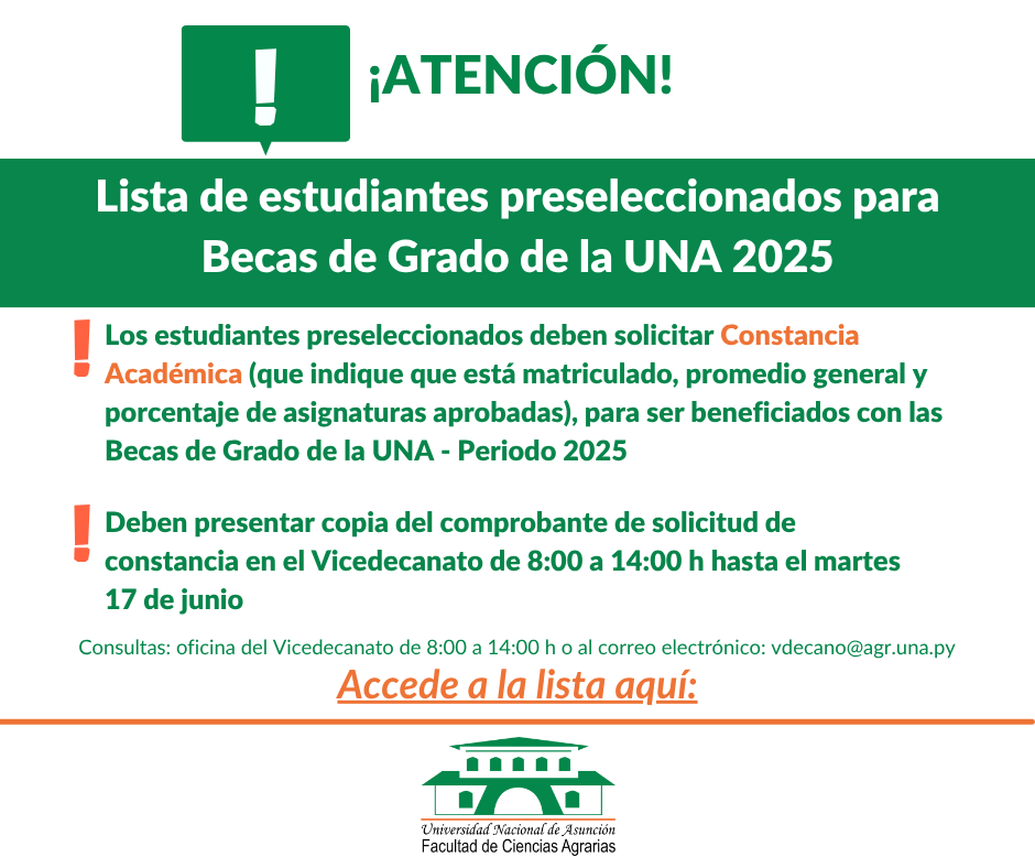 _Lista de estudiantes preseleccionados para Becas de Grado de la UNA