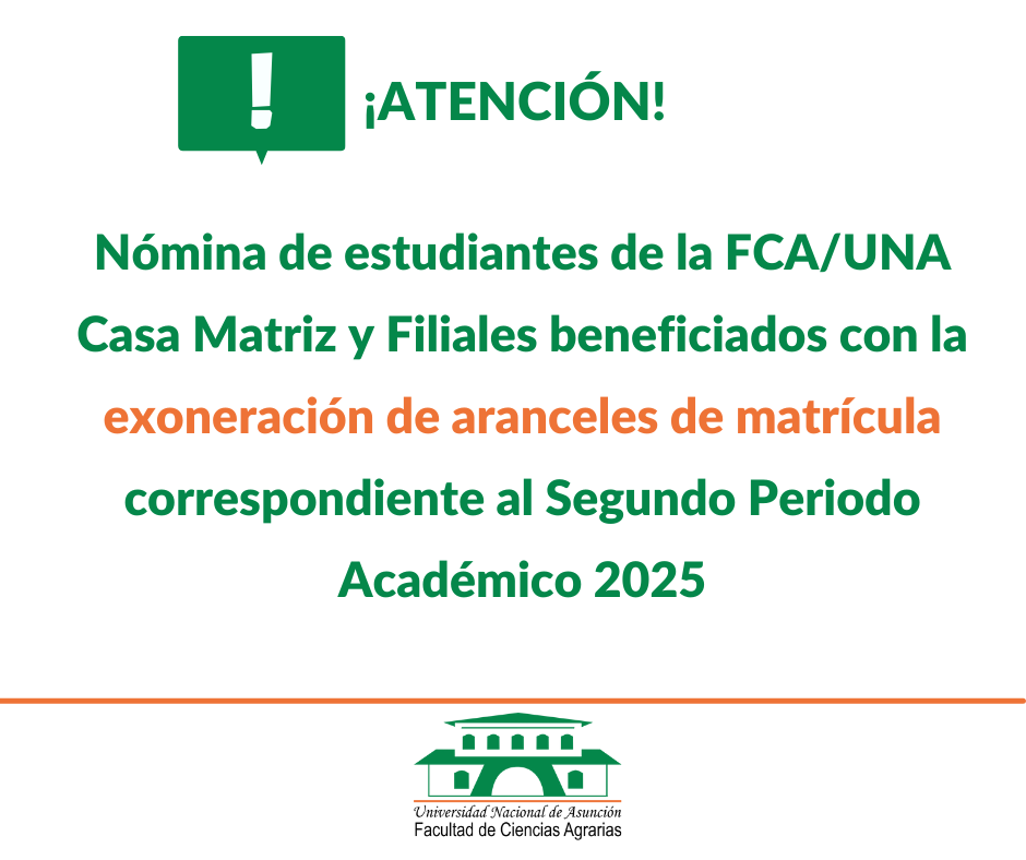 Exoneración de Matrícula Segundo Periodo 2025