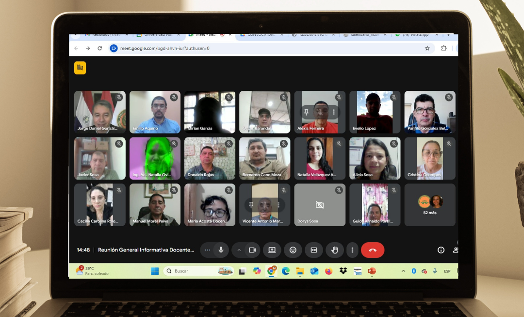 Reunión general informativa para docentes de Casa Matriz y Filiales – FCA/UNA