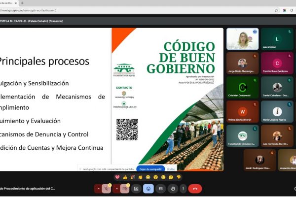 𝐒𝐨𝐜𝐢𝐚𝐥𝐢𝐳𝐚𝐫𝐨𝐧 𝐞𝐥 𝐂𝐨́𝐝𝐢𝐠𝐨 𝐝𝐞 𝐁𝐮𝐞𝐧 𝐆𝐨𝐛𝐢𝐞𝐫𝐧𝐨 𝐝𝐞 𝐥𝐚 𝐅𝐂𝐀/𝐔𝐍𝐀