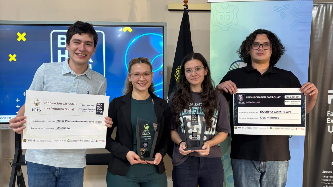 Estudiantes de Ingeniería Agronómica de la FCA/UNA campeones del I BIOHACKATON PARAGUAY
