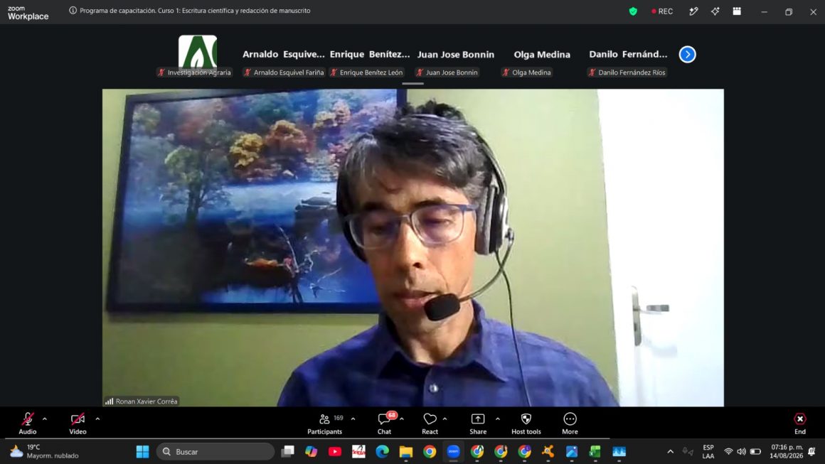 Arrancó el curso de escritura científica de la Revista Investigación Agraria de la FCA/UNA