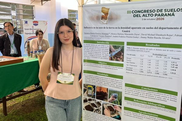 Estudiantes de la FCA/UNA presentaron trabajos científicos en el III Congreso de Suelos del Alto Paraná